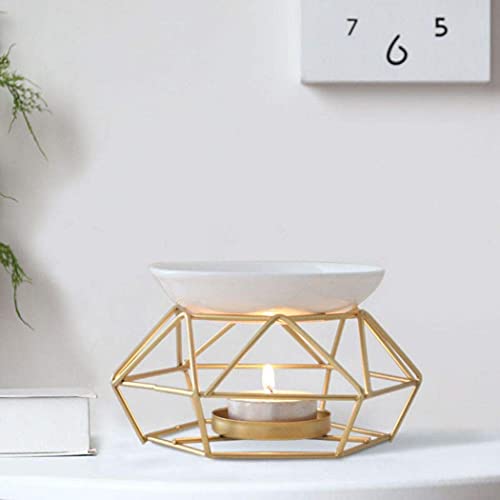 Golden Delicate Ceramic Tealight Candle Holder