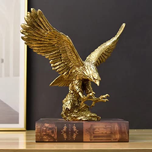 Golden Eagle Resin Ornaments Statue