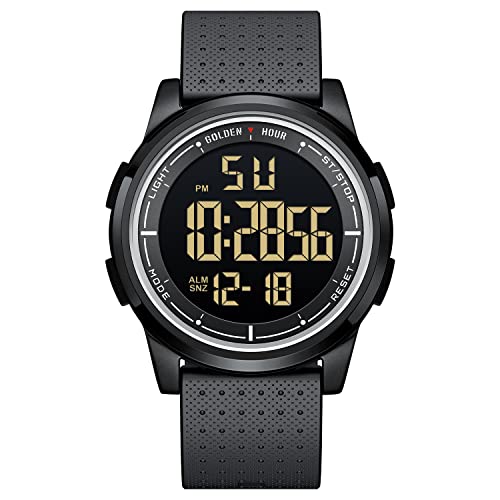 Golden Hour Ultra-Thin Sports Waterproof Digital Watch