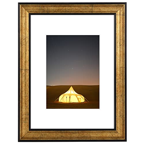Golden State Art 9X12 Photo Frame with White Mat