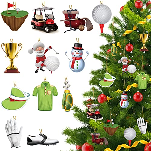 Golf Christmas Tree Hanging Ornaments