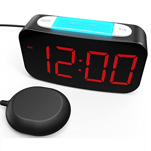 GOLOZA Alarm Clock with Bed Shaker