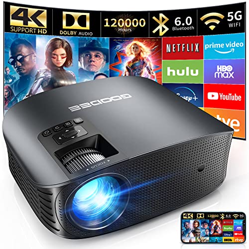 GooDee 4K Projector with WiFi and Bluetooth