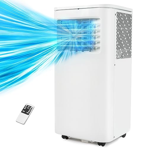 GORILLA GADGETS Powerful & Portable 8,000 BTU Air Conditioner, Compact Home AC Cooling Unit w/Remote Control, Window Mount Included, Fan, Dehumidifier, Cool, Sleep Modes, Window Kit Included (NPL-AC)