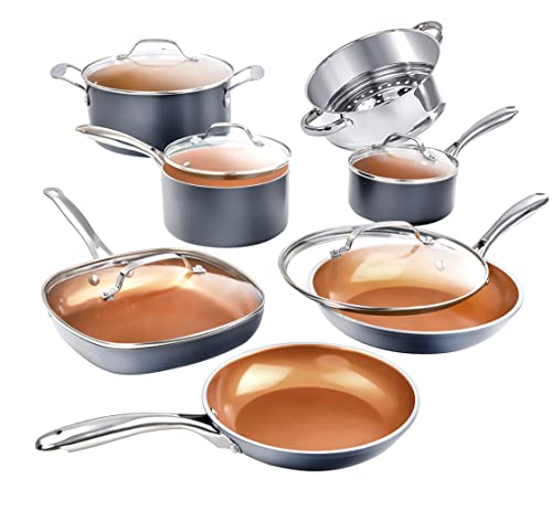Sensarte Ceramic Nonstick Pots and Pans Set, 17 Pieces Healthy Nonstick  Cookware Set with Pots Protectors, Induction Kitchen Cookware Sets White,  PFAS and PFOA Free 