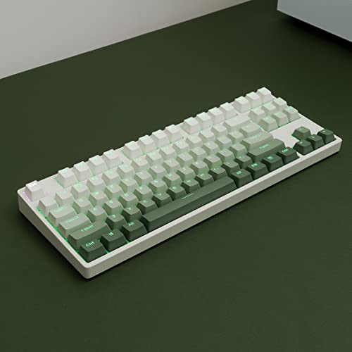 Gradient Green Backlit Keycaps