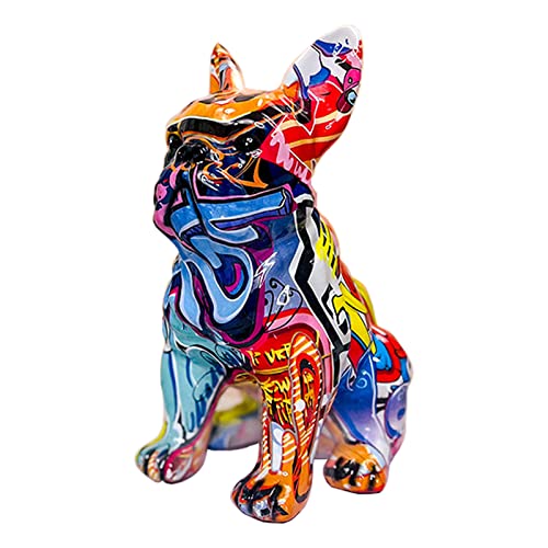 Graffiti French Bulldog Sculpture Decoration