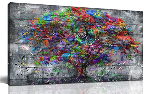 Graffiti Tree Wall Art Decor