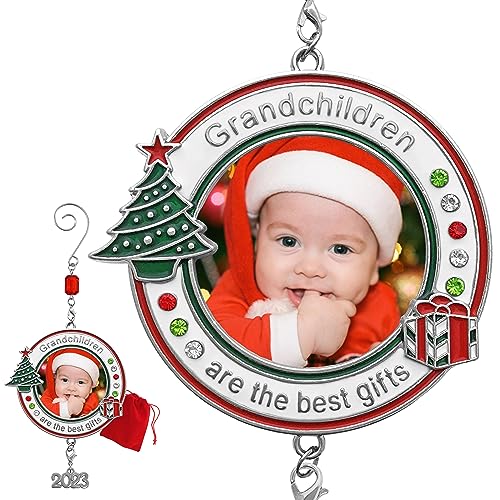 Grandchildren Photo Christmas Ornament