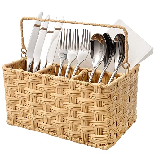 15 Best Utensil Caddy For 2023 CitizenSide   Granny Says Wicker Utensil Caddy 51kjHqapzaL 