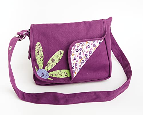 Grape Med Messenger Bag - Perfect for Books and Bibles