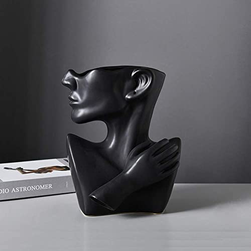 Greek Statue Face Vase for Home Decoration