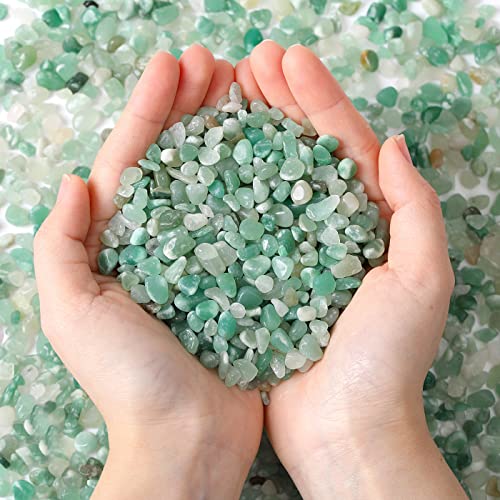 Green Aventurine Crystal Quartz Rocks Chips for Various Decorative Purposes