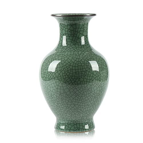 Green Ceramic Vase for Home Decor
