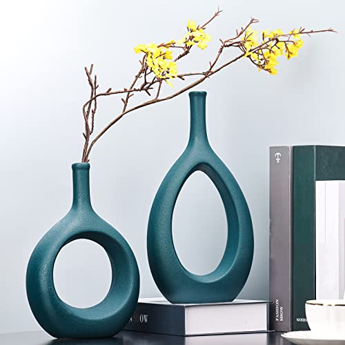 Green Ceramic Vases for Home Decor