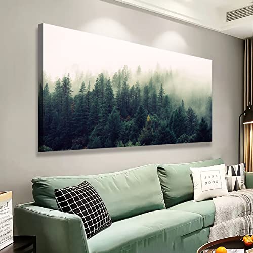 Green Forest Tree Wall Art Canvas Prints