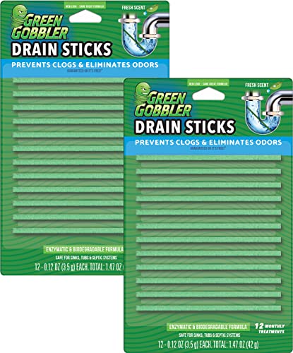 Green Gobbler Drain Cleaner & Deodorizer Sticks