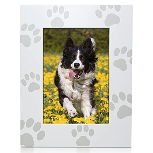 Green Pollywog Paw Print Design Picture Frame