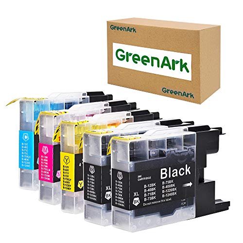 GREENARK Compatible Ink Cartridge for Brother MFC-J280W MFC-J425W MFC-J6510DW MFC-J6710DW MFC-J6910DW (5-Pack)
