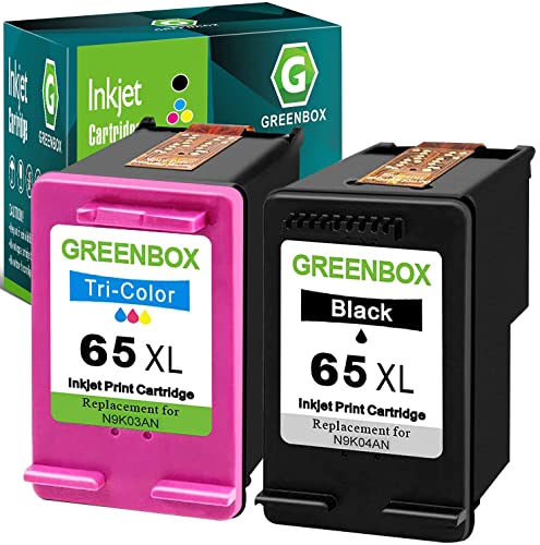 GREENBOX Remanufactured 65XL High-Yield Ink Cartridges
