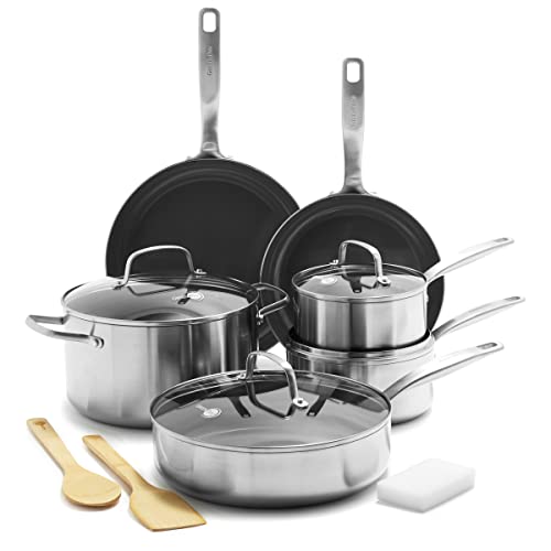 GreenPan Chatham 12-Piece Stainless Steel Cookware Set