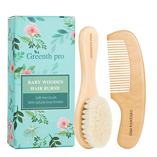 GREENTH PRO Baby Hair Brush and Comb Set