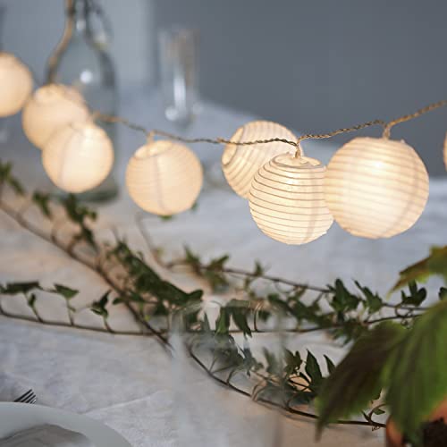 gresonic Lantern String Lights Plug in - Warm White Outdoor Lantern Lights