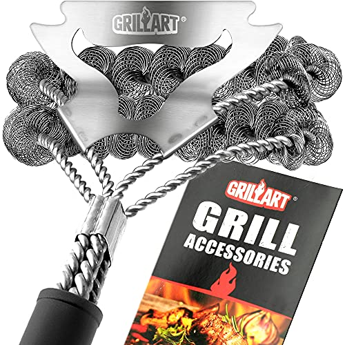GRILLART Bristle-Free Grill Brush - Safe BBQ Grill Cleaner