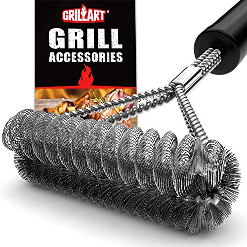 GRILLART Bristle Free & Wire Combined BBQ Brush