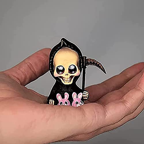 Grim Reaper Doll - Cute Miniature Death Figurine Statue