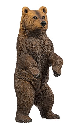 Grizzly Bear Figurine - Educational Toy for Kids