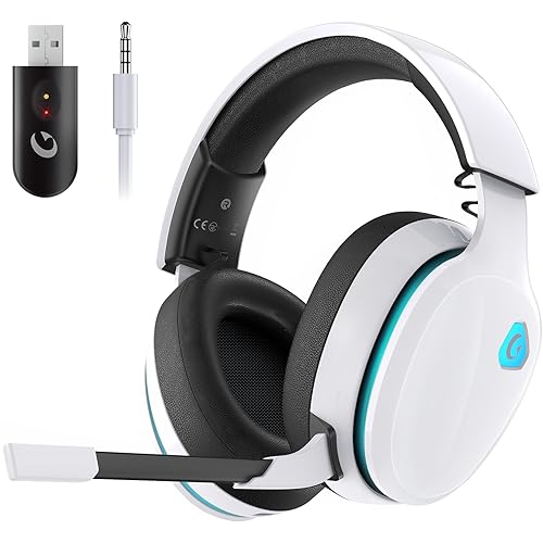 Gtheos Wireless Gaming Headset with Detachable Microphone