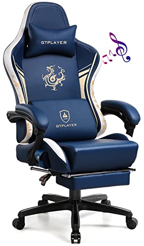 GTPLAYER Gaming Chair with Bluetooth Speakers