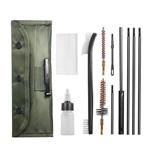 Gun Cleaning Kit Set - Universal Butt Stock for 5.56mm, 20-25 Caliber Rifle Pistol Shotgun
