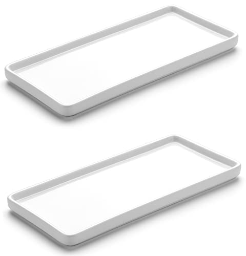 Gurygo 8" Ceramic Rectangular Vanity Trays