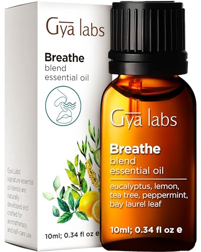 Gya Labs Breathe Essential Oil Blends - 100% Natural Breathe Easy Essential Oils