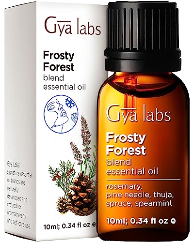 Gya Labs Frosty Forest Essential Oil Blend (0.34 fl oz) - Revitalizing & Invigorating