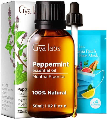 Gya Labs Peppermint Oil - 100% Natural Mint Essential Oil
