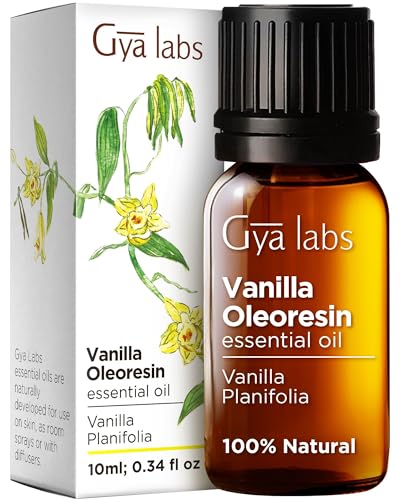 Pure Gold Essential Oils - Vanilla Essential Oil - 0.33 Fluid Ounces Vanilla  0.33 Fl Oz (Pack of 1)