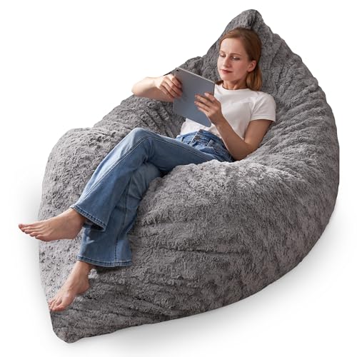 HABUTWAY 3 in 1 Bean Bag Chair, Memory Foam Filling