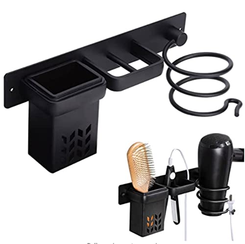 Hair Dryer Bracket with Storage Rack