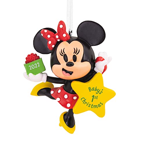 Hallmark Disney Minnie Mouse Baby's First Christmas 2022 Resin Christmas Ornament (0003HCM0823)