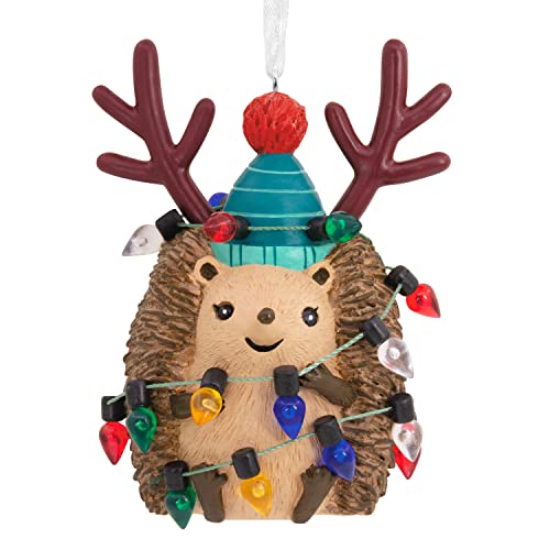 Hallmark Holiday Hedgehog Resin Christmas Ornament