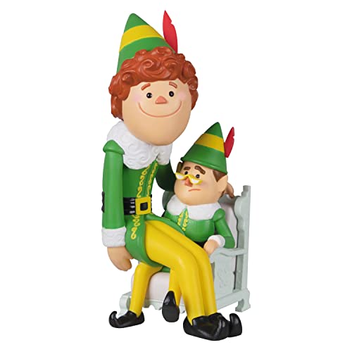Hallmark Keepsake Christmas Ornament 2022, Elf Papa Elf and Buddy The Elf