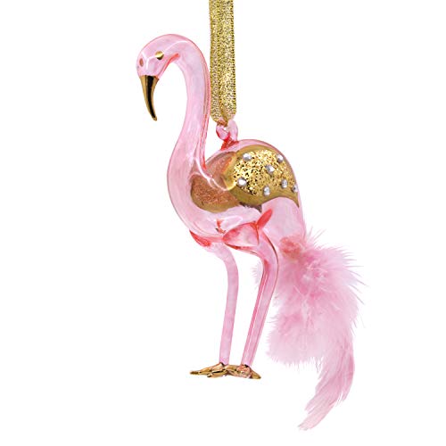 Hallmark Ornament, Hallmark Signature Premium Pink Flamingo Glass Ornament