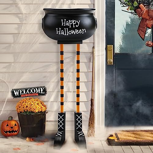 Halloween Decorations - Halloween Decor - 32'' Witches Legs Candy Bowl