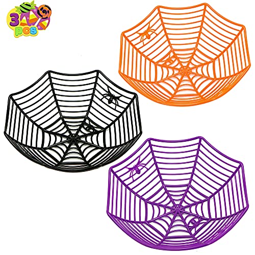 Halloween Spider Web Plastic Baskets