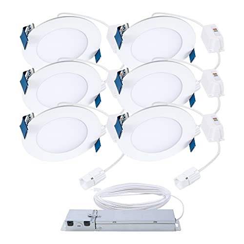 HALO LED Canless Downlights, Remote Power Supply-6 Pack