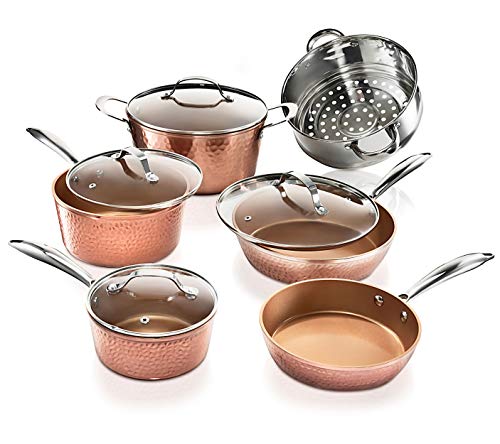 Hammered Collection Pots and Pans Set