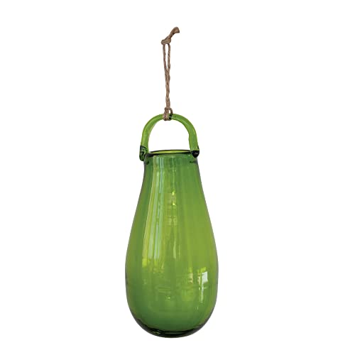 Hand Blown Glass Jute Hanger